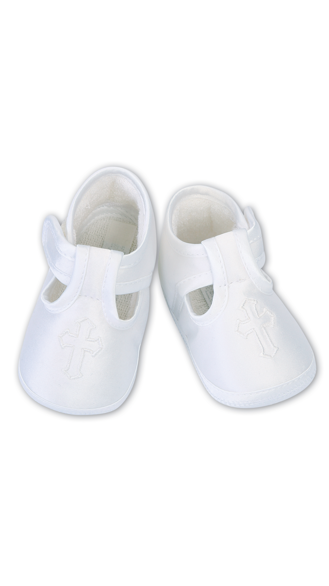 Sarah Louise christening shoes for girls shantung