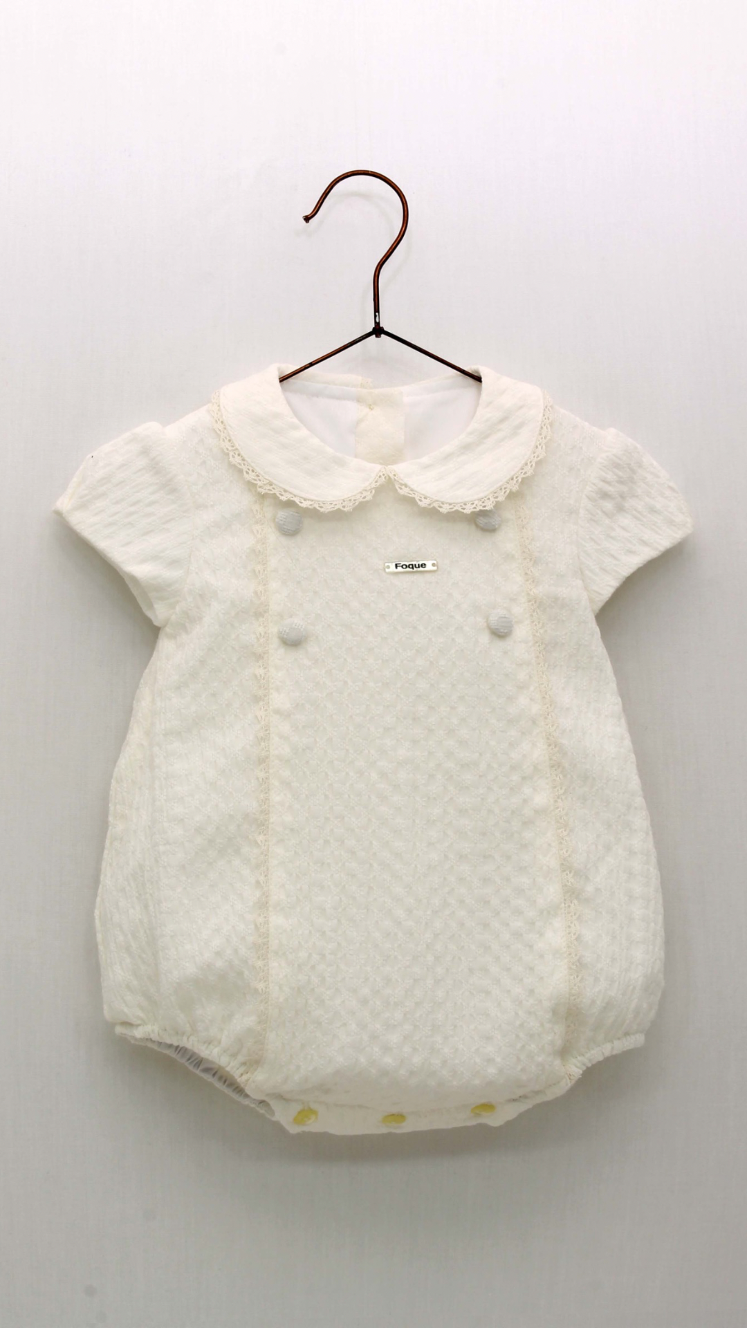 FOQUE Ivory Romper 4804 Little Angels Children Boutique