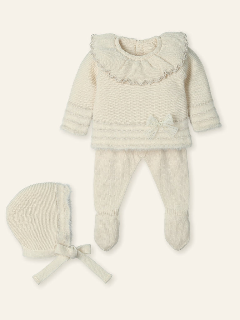 Mac Ilusión Cream Outfit & Hat 3 Piece Set 9811