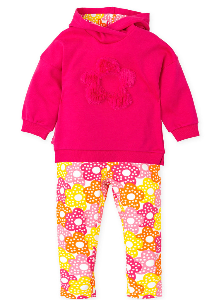 AGATHA Flower Print Hooded Trouser Set 9782