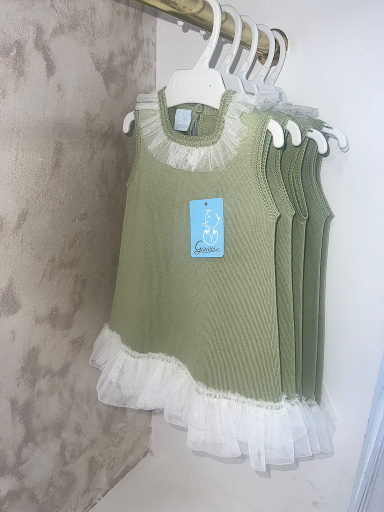 GRANLEI Olive Tulle Dress 503