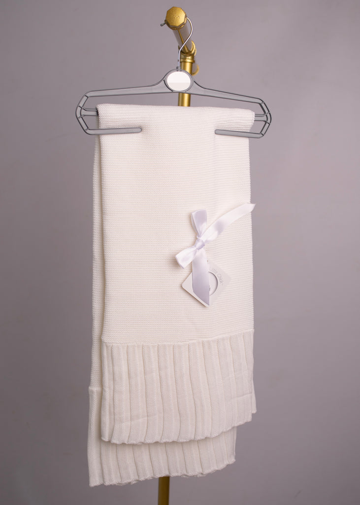 White Knitted Shawl 300