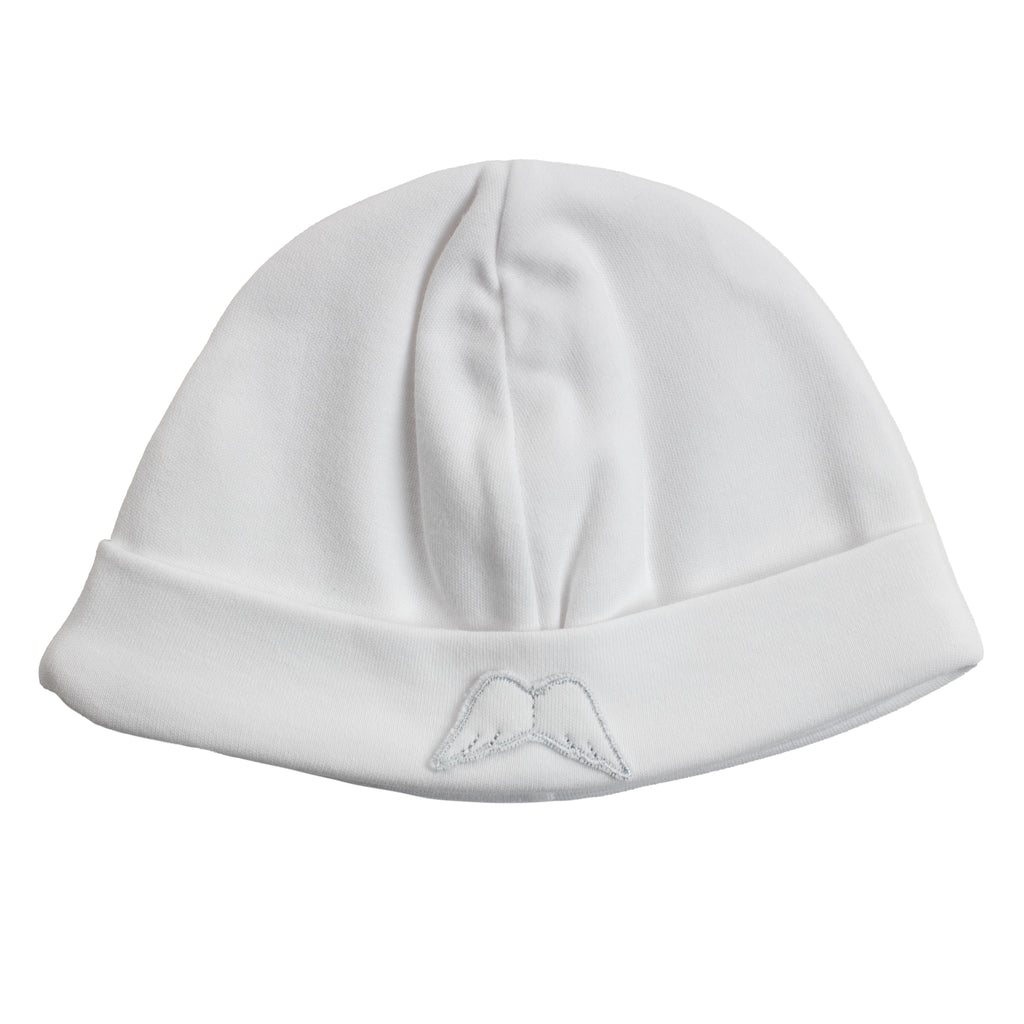 Baby Gi White Angel Wings Velour Hat AG52