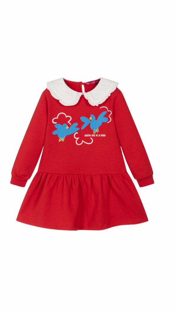 red bird dress Vintage Chianti Red Dress W/ Pockets