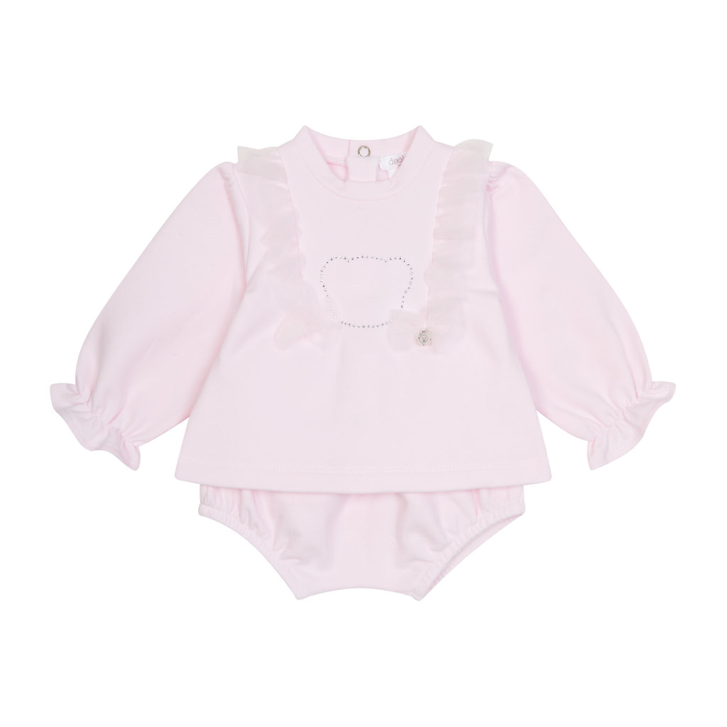 DEOLINDA Pink Teddy Jam Pants Set 25705