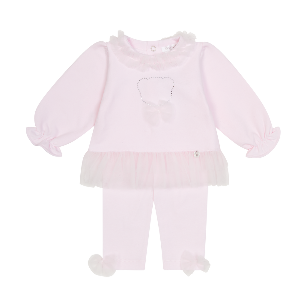 DEOLINDA Pink Teddy Legging Set 25706