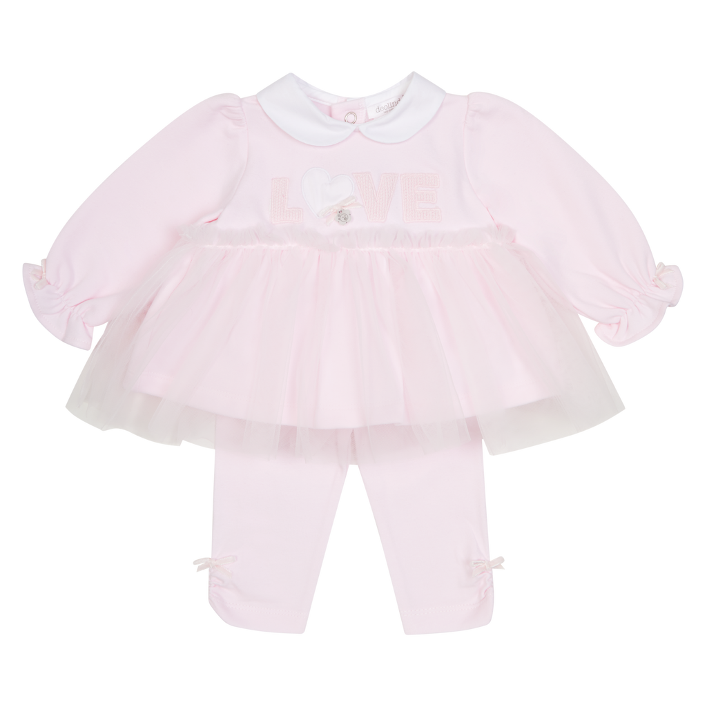 DEOLINDA Pink Tulle LOVE Legging Set 25707