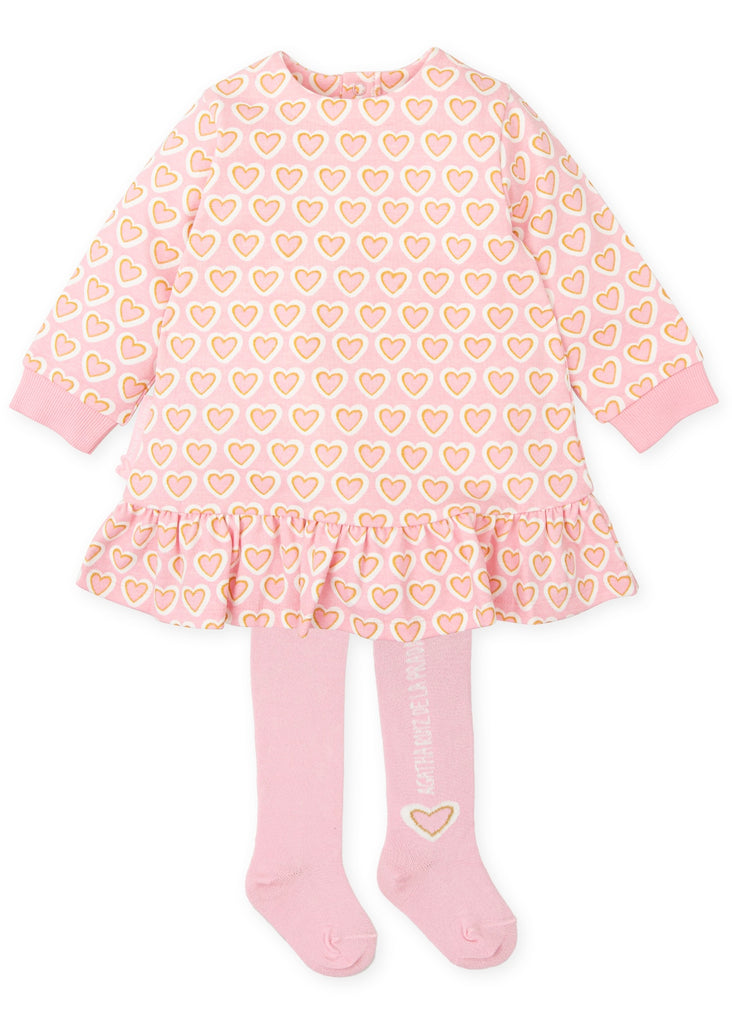 AGATHA Pastels Heart Dress & Tights Set 9223