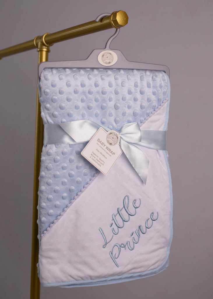 Blue 'Little Prince' Quilted Blanket 1086