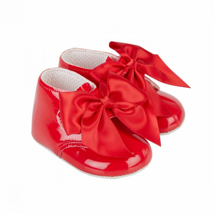 BAYPODS Red Soft Sole Ribbon Boots