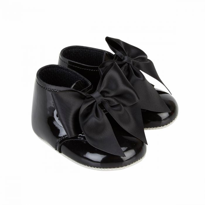 BAYPODS Black Soft Sole Ribbon Boots