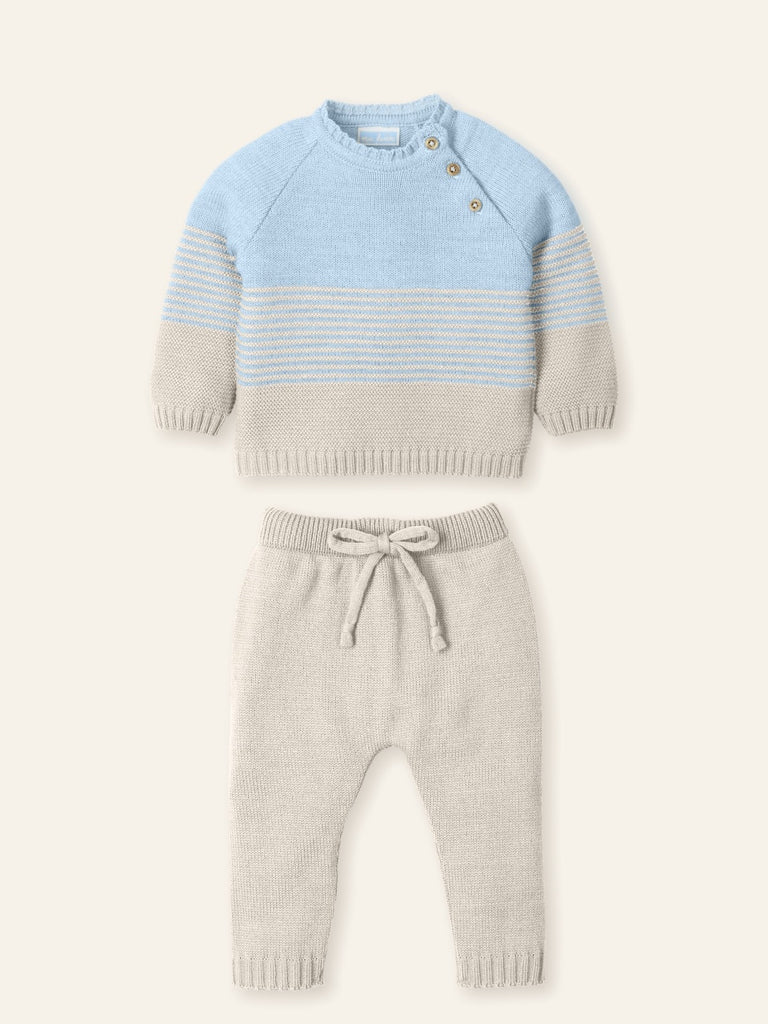 Mac Ilusión Blue/Beige Trouser Set 9816 (PRE-ORDER)