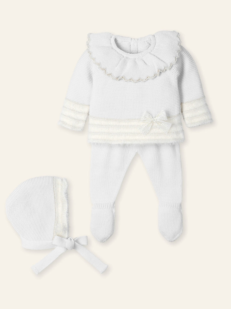 Mac Ilusión White Outfit & Hat 3 Piece Set 9811